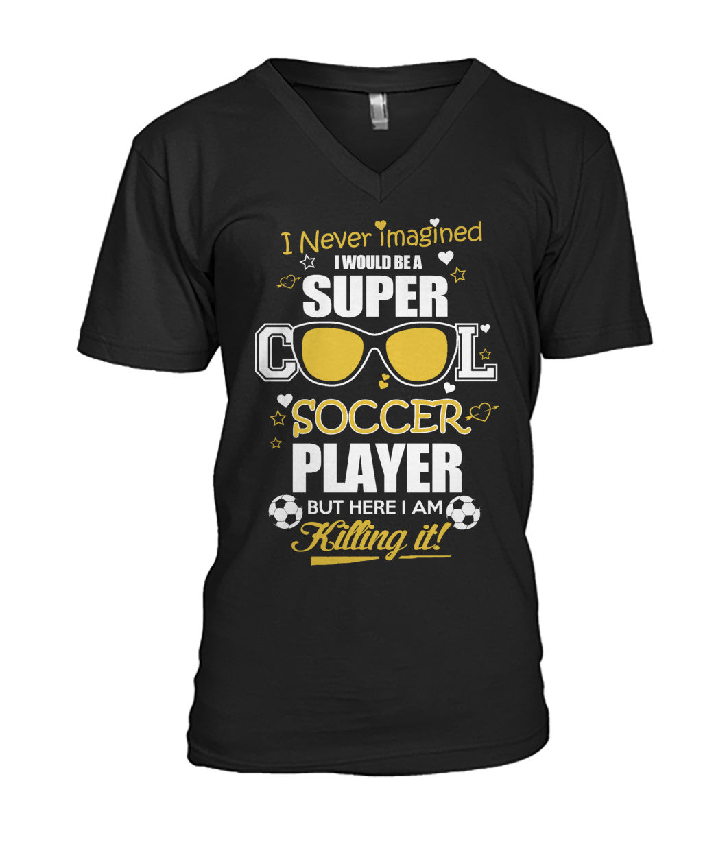 I Never Imagined I Would Be Super Cool Mens V-Neck - V-Necks - Soccer Empire