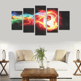 Fire Bal - Canvas Print Sets A (No Frame) - Soccer Empire