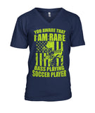 You Aware That I Am Rare Bass Playing Soccer Player - MENS V-NECK - Soccer Empire