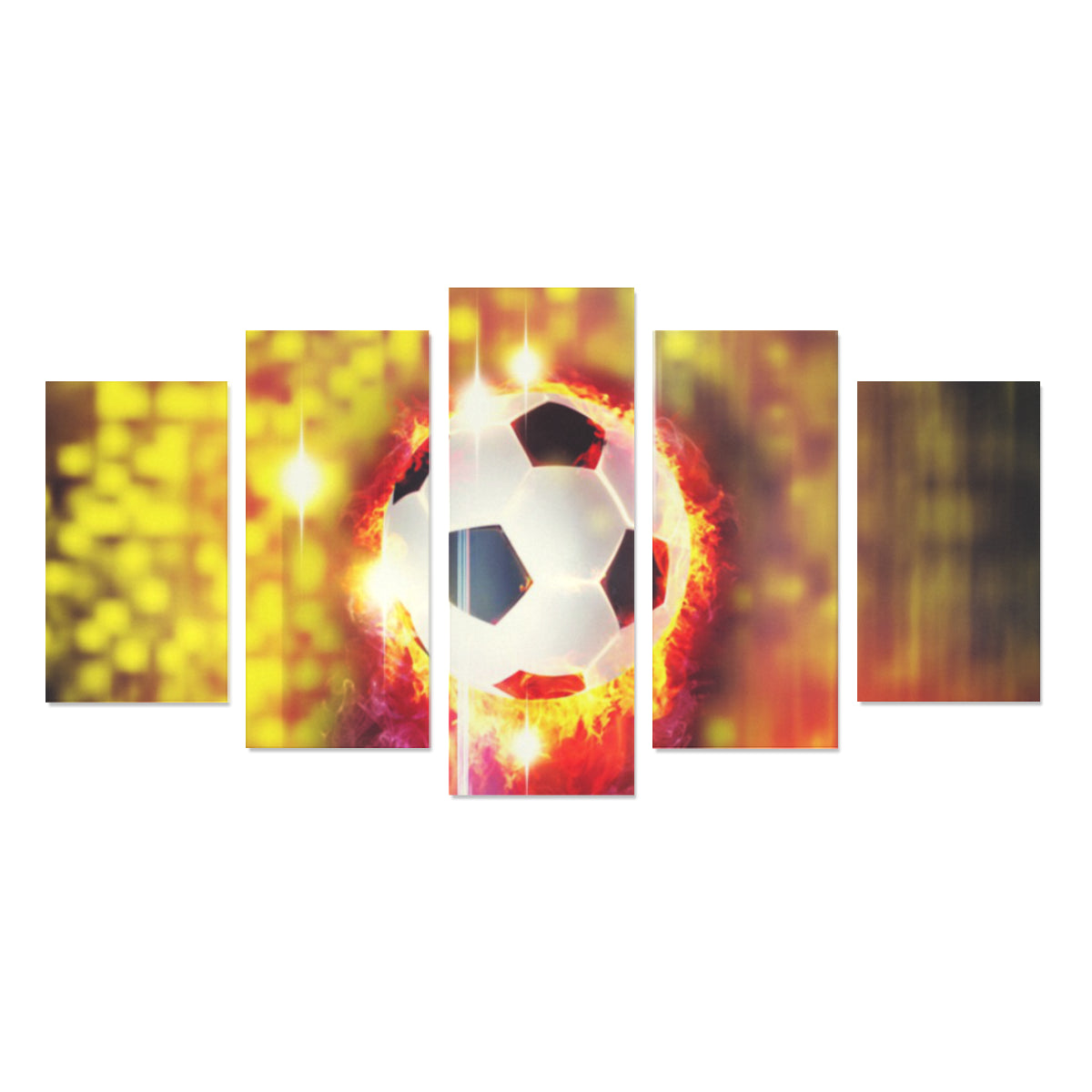 Fire Soccer - Canvas Print Sets A (No Frame) - Soccer Empire