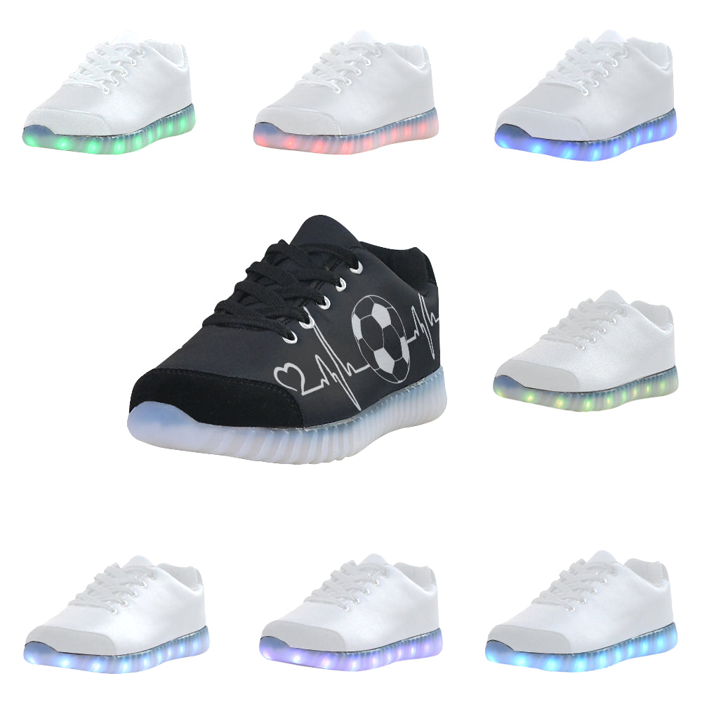 Soccer In My Heart - Light Up Casual Kid's Shoes (046) - Soccer Empire