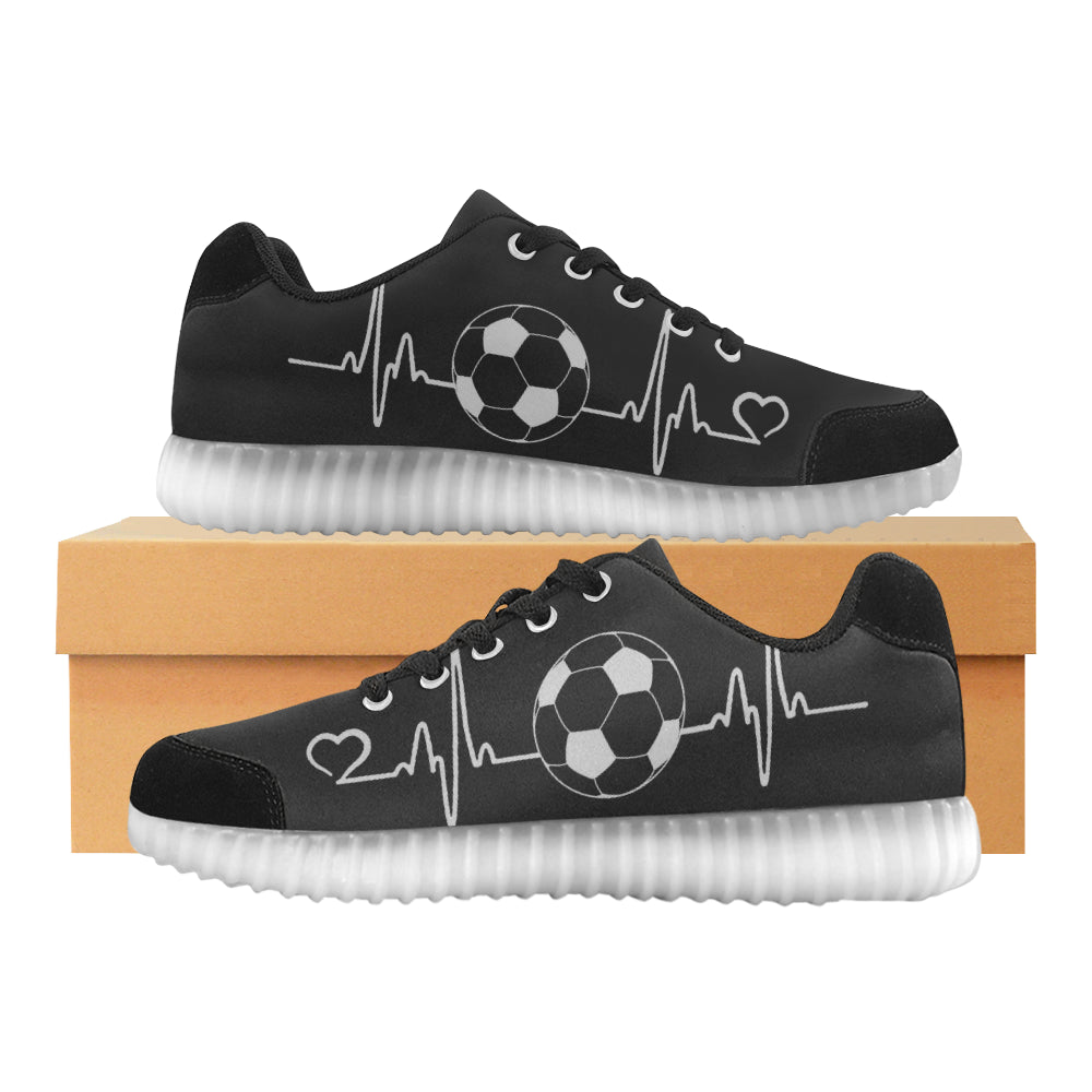 Soccer In My Heart - Light Up Casual Kid's Shoes (046) - Soccer Empire