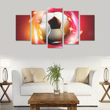 Fire Bal - Canvas Print Sets A (No Frame) - Soccer Empire