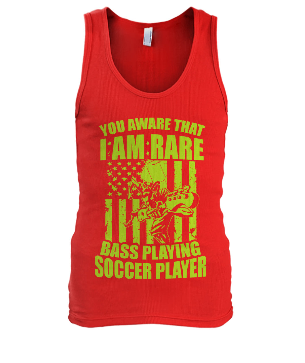 You Aware That I Am Rare Bass Playing Soccer - MEN'S TANK TOP - Soccer Empire