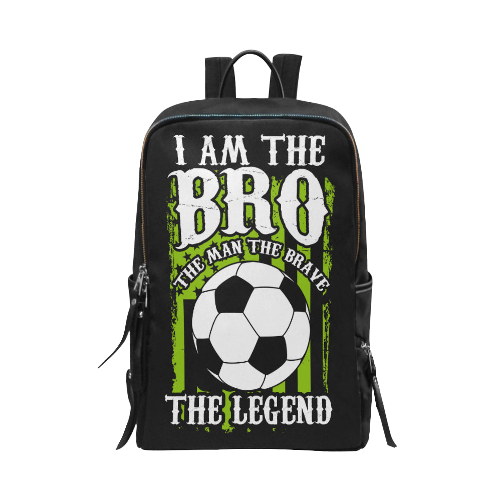 I Am The man The Brave The Legend - Unisex Slim Backpack (1664) - Soccer Empire