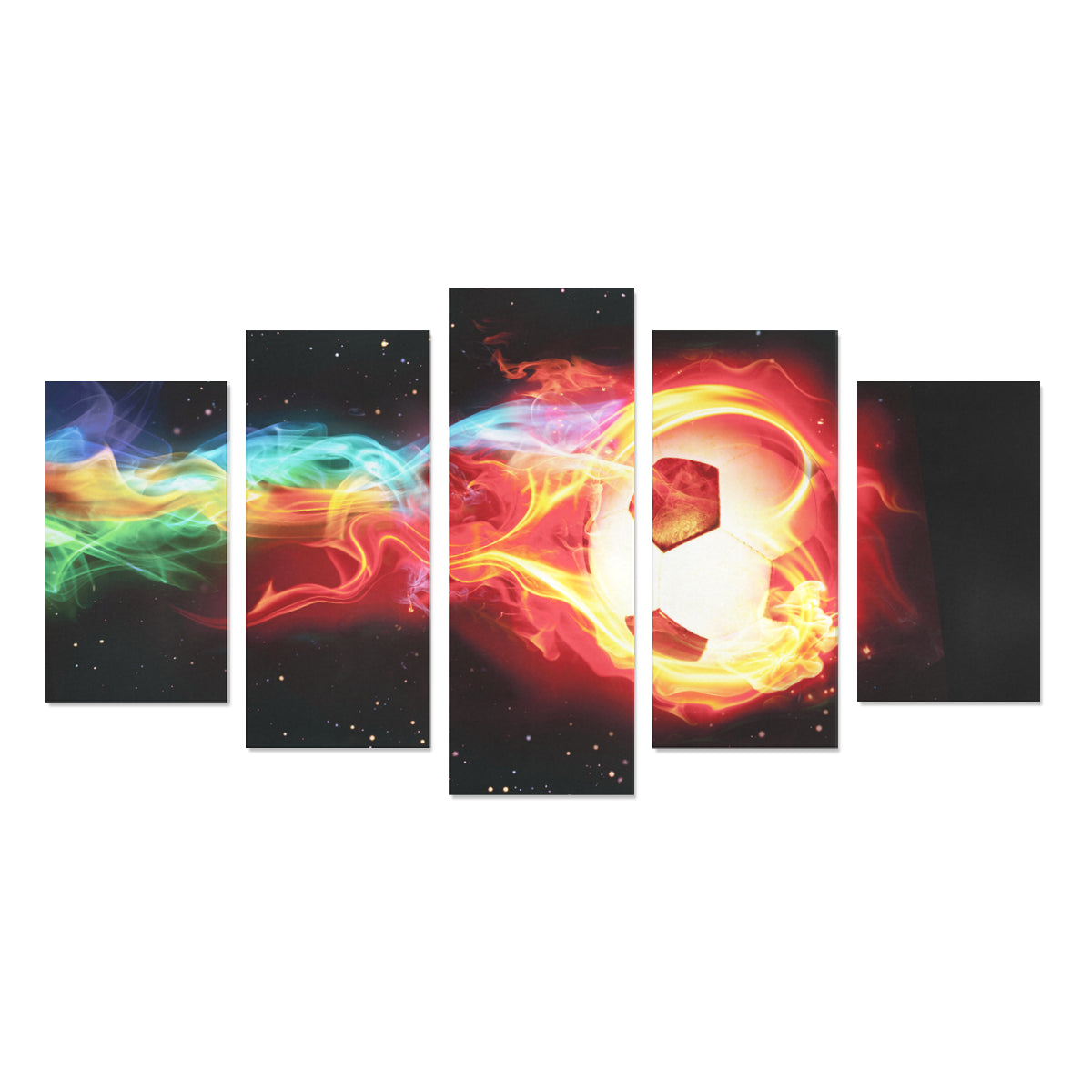 Fire Bal - Canvas Print Sets A (No Frame) - Soccer Empire