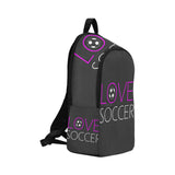 Love Soccer Fabric Backpack for Adult (Model 1659) - Casual Backpack for Adult (1659) - Soccer Empire