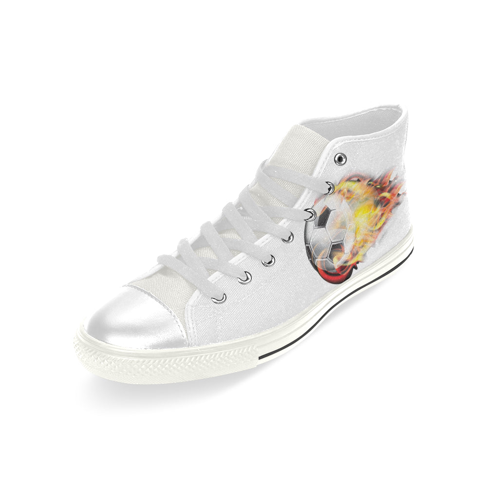 Fire Bal - Men's High Top Canvas Shoes (017) - Soccer Empire