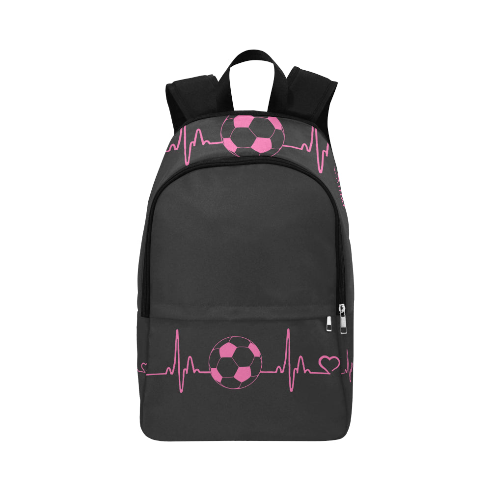 Soccer In My Heart Fabric Backpack for Adult (Model 1659) - Casual Backpack for Adult (1659) - Soccer Empire