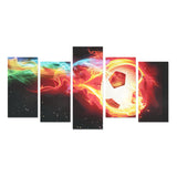 Fire Bal - Canvas Print Sets E (No Frame) - Soccer Empire