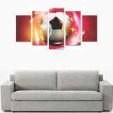 Fire Bal - Canvas Print Sets A (No Frame) - Soccer Empire