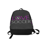 Love Soccer Fabric Backpack for Adult (Model 1659) - Casual Backpack for Adult (1659) - Soccer Empire