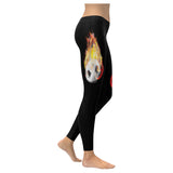 Fire Bal - Low Rise Leggings (Invisible Stitch) (L05) - Soccer Empire