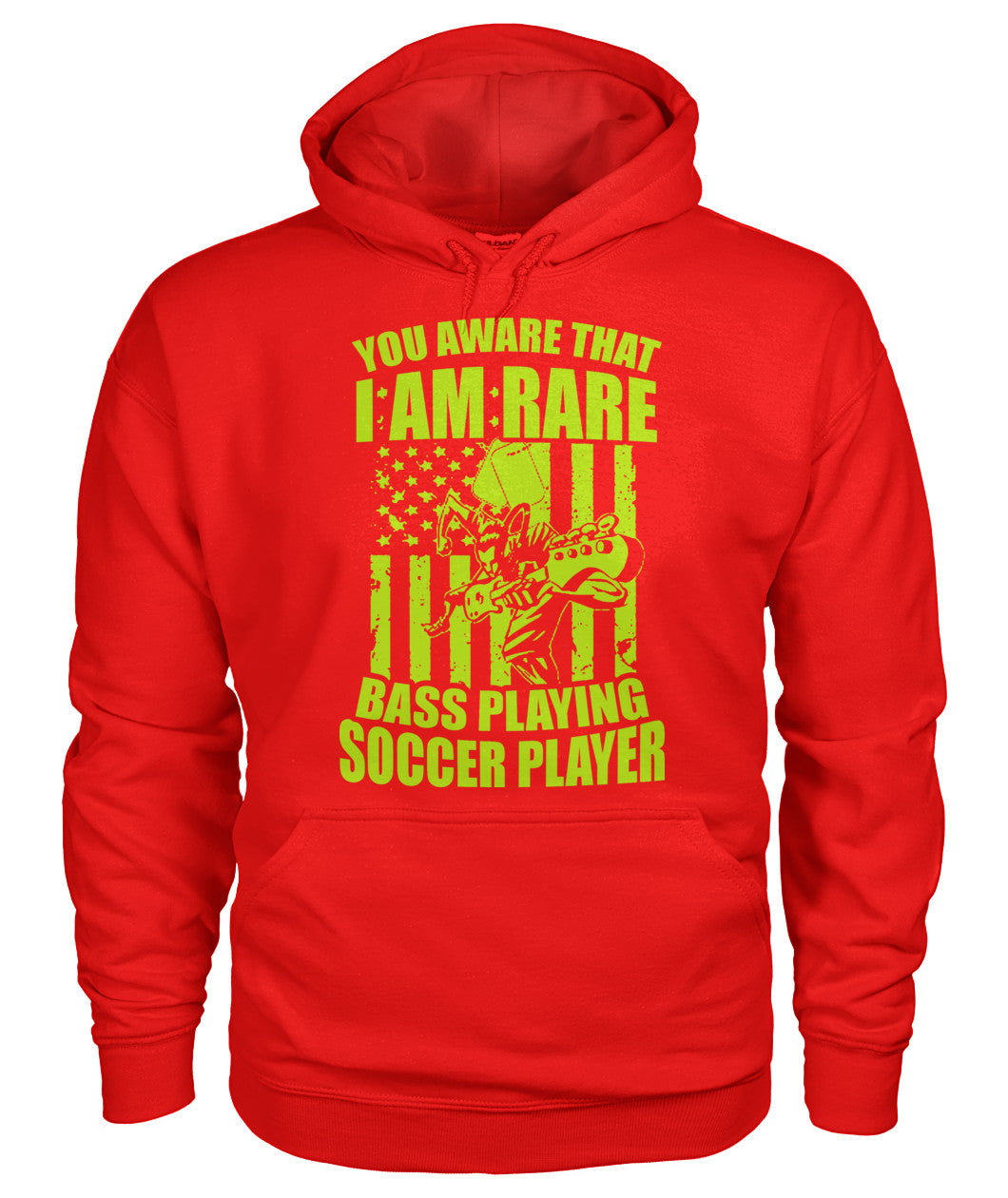 You Aware That I Am Rare Bass Playing Soccer Player - Hoodies - Soccer Empire