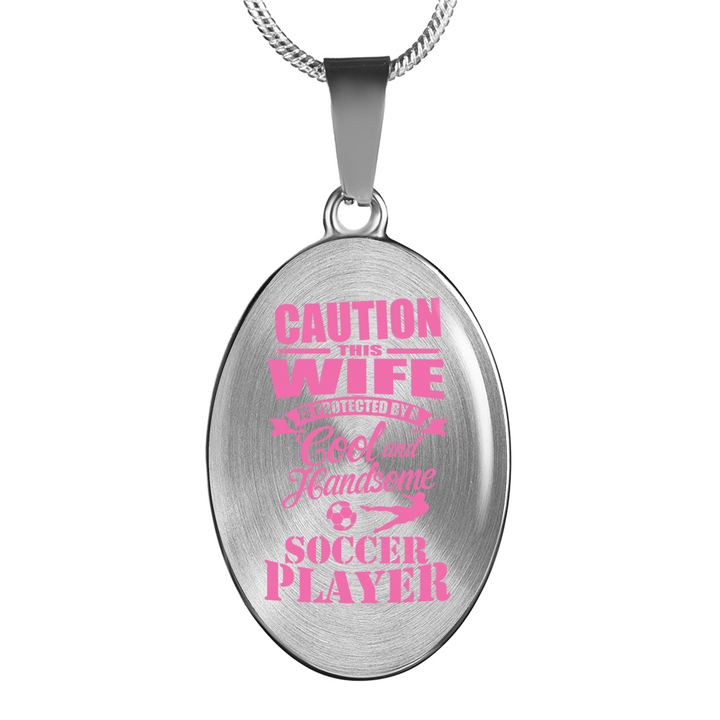 Caution This Girl Is Protected By A Cool And Handsome Soccer Player - Jewelry - Soccer Empire