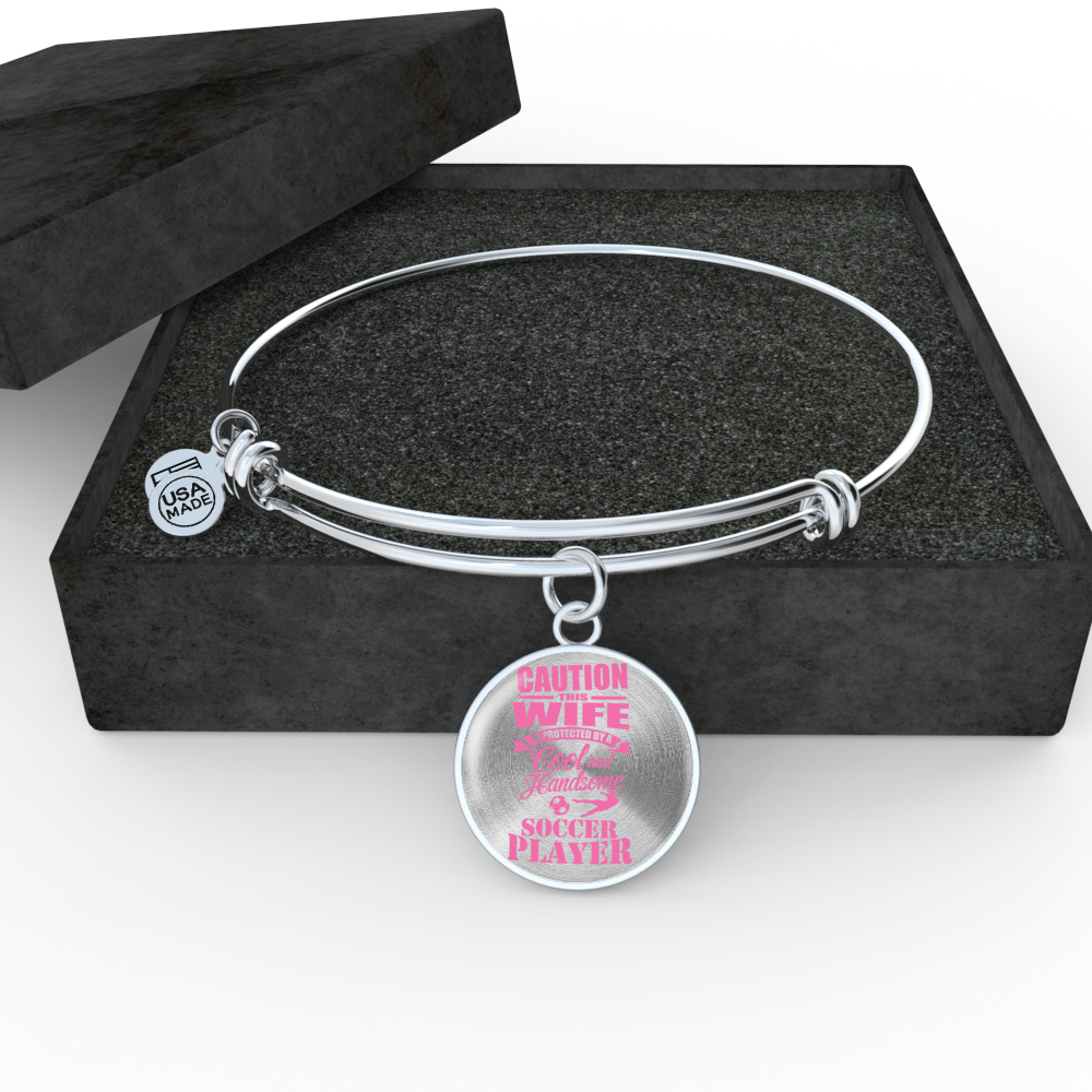 Caution This Wife Is Protected By A Cool And Handsome Soccer Player - Jewelry - Soccer Empire