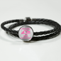 This Girl Loves Her Soccer Man - Woven Leather Bracelet & Charm - Soccer Empire
