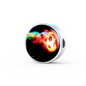 Fire Flame - Woven Leather Bracelet & Charm - Soccer Empire