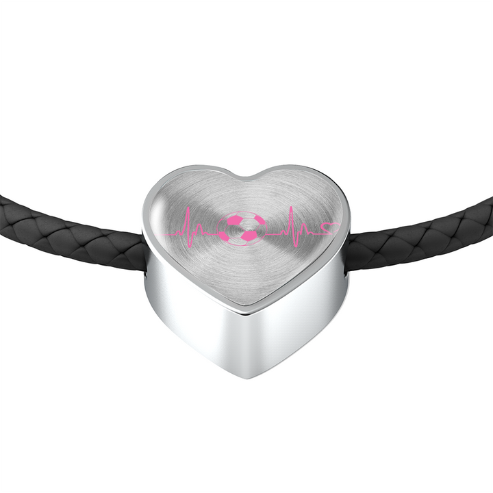 Soccer In My Heart - Woven Braided Bracelet & Charm - Soccer Empire