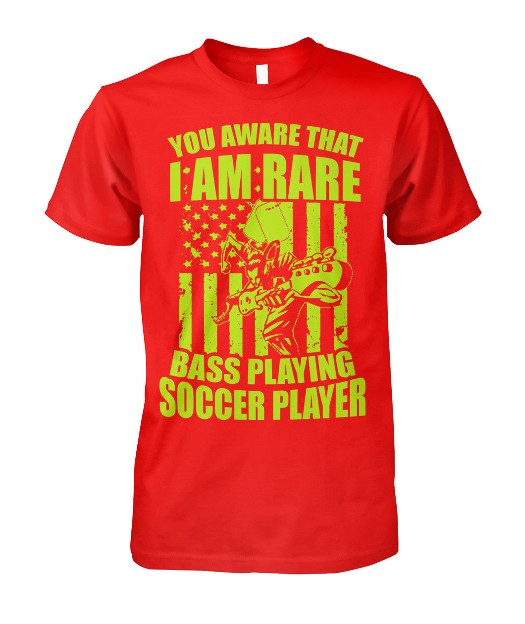 You Aware That I Am Rare Bass Playing Soccer - Short Sleeves - Soccer Empire