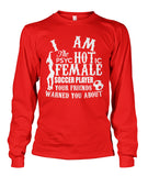 I Am The Psyc Hot Ic Female Soccer Player - Long Sleeves - Soccer Empire