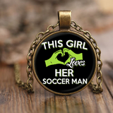 This Girl Loves Her Soccer Man - Necklaces - Soccer Empire